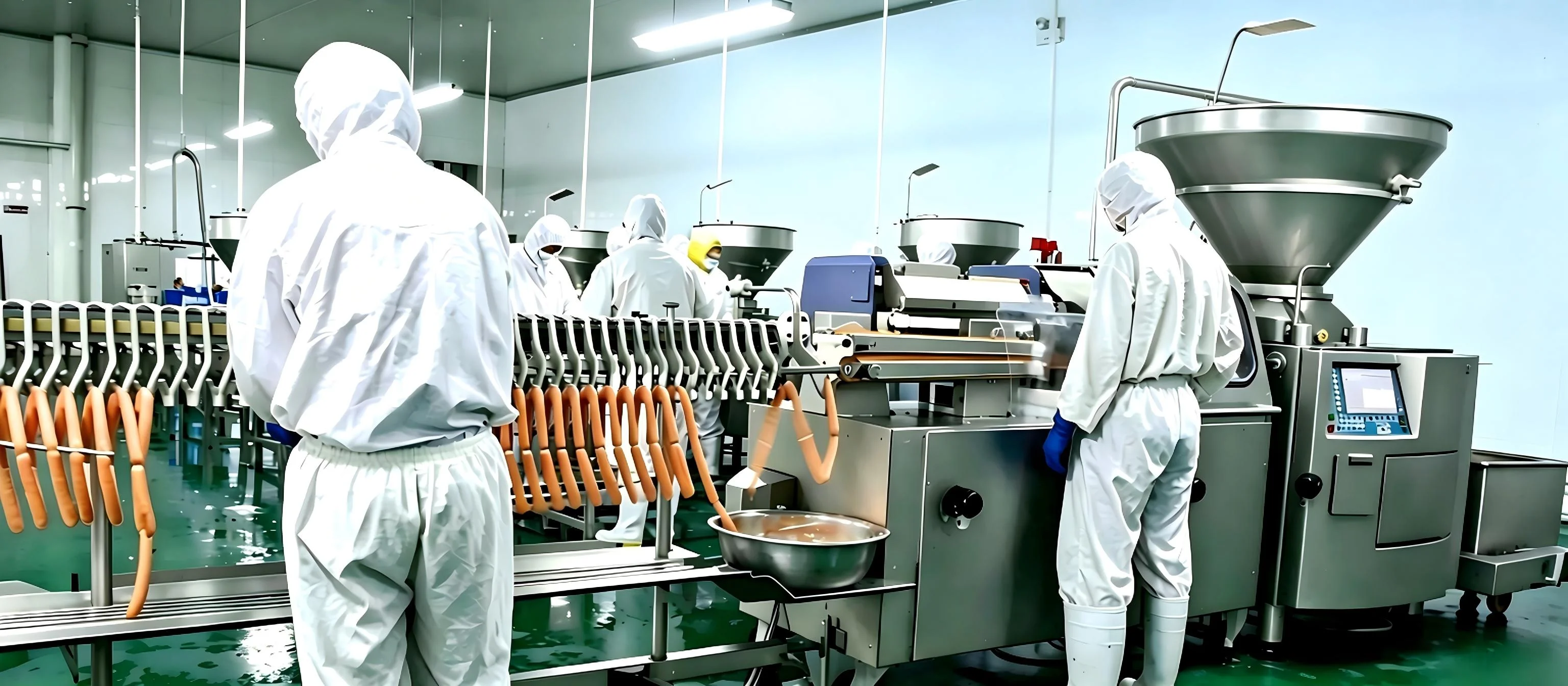 Automated Food Processing Machine in Stainless Steel Production Line