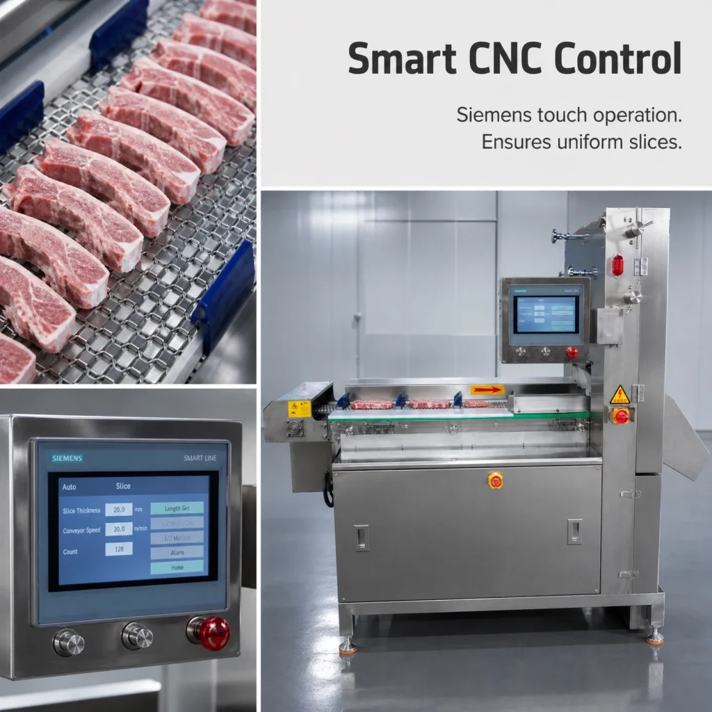 Cut frozen meat and bones processed by automatic bone sawing machine BG-4 BG-8