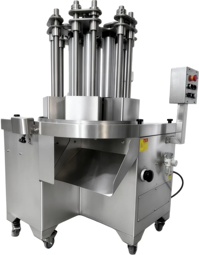 Feed inlet of BG-680 horizontal slicer, large meat block feeding structure
