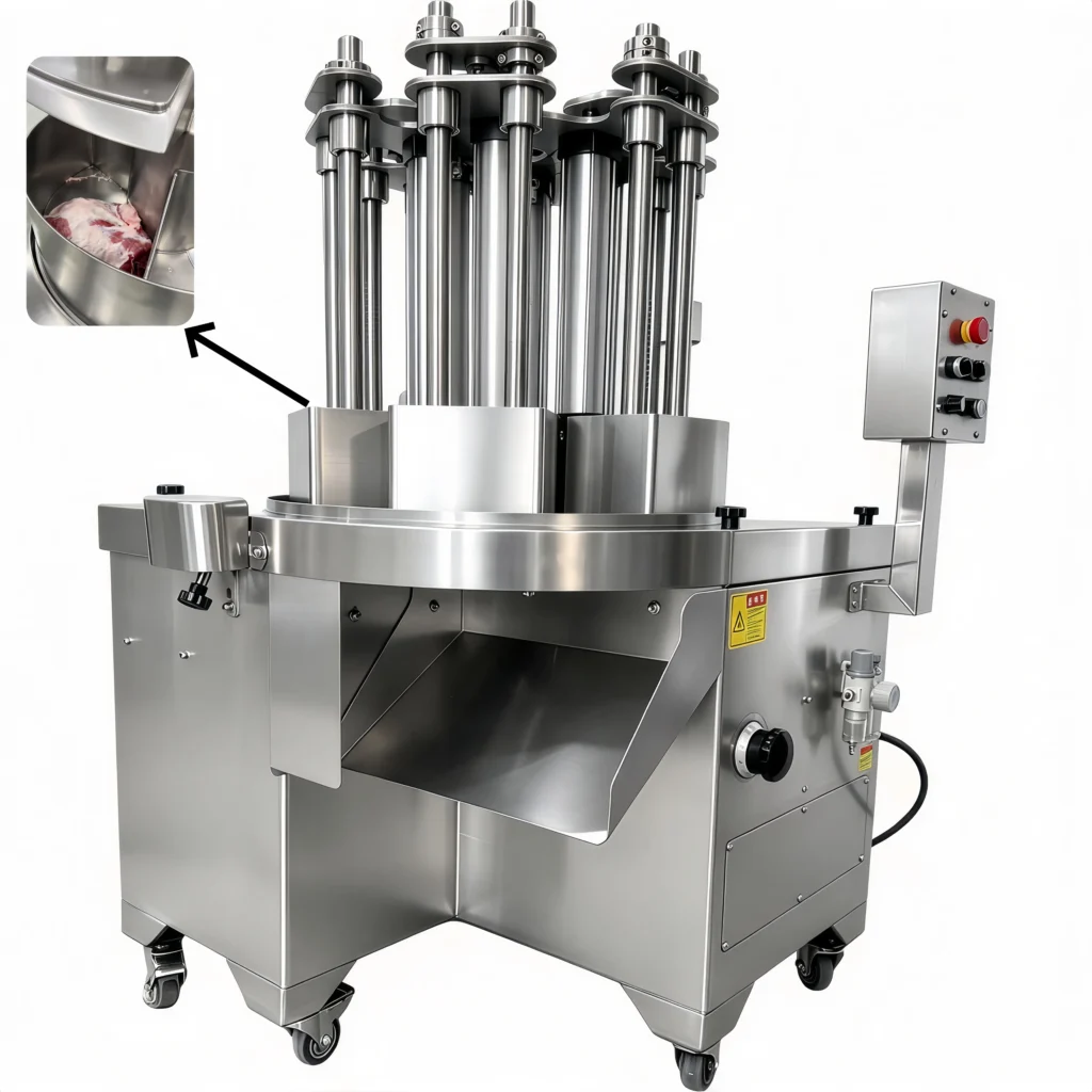 Control panel of BG-680 industrial meat slicing machine, easy operation