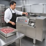 Precision cutting head assembly of BG industrial frozen meat dicer