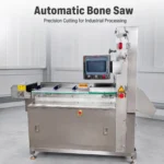 BG-4 BG-8 automatic bone saw cutting frozen meat, beef bones and pork bones in meat processing workshop