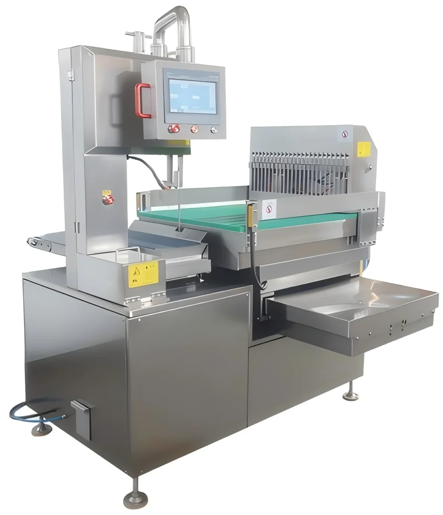 Automatic frozen bone saw machine, stainless steel frozen meat cutting machine for meat processing plant