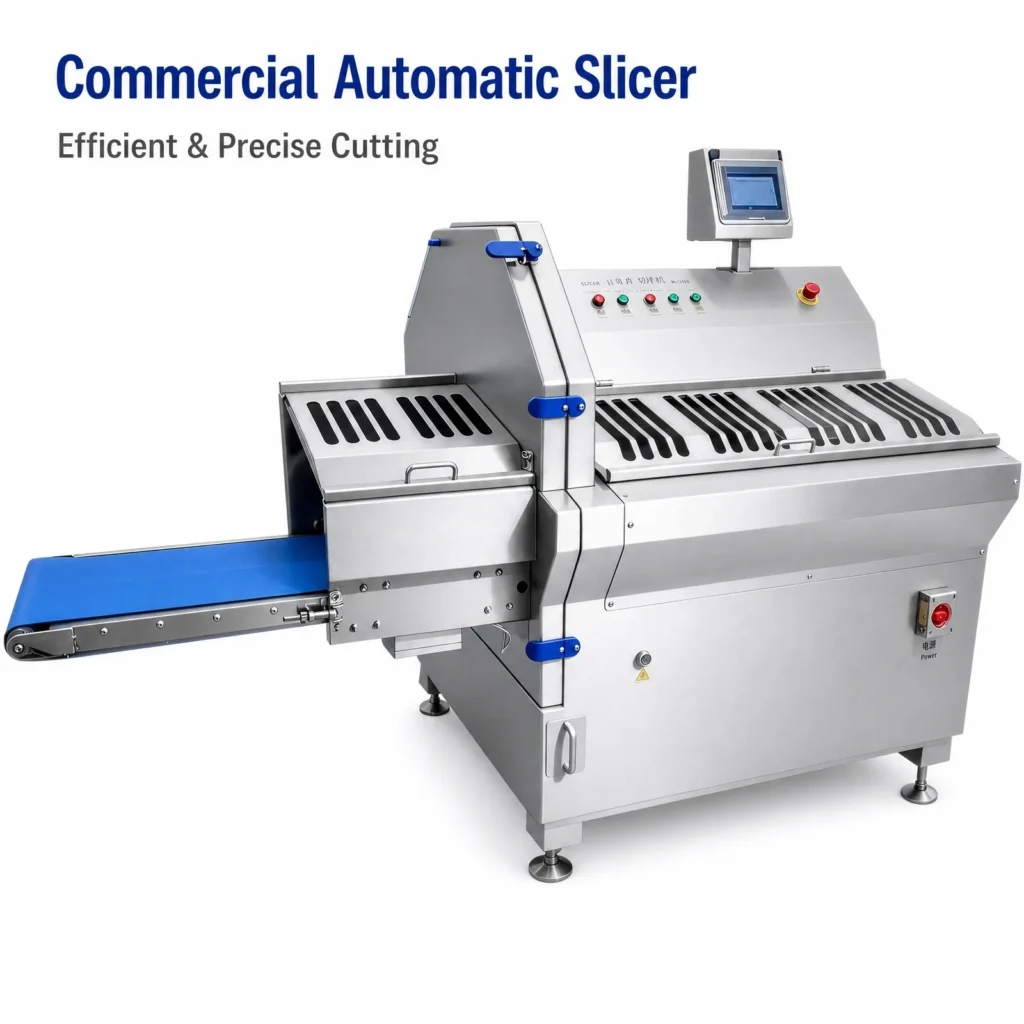 BG series automatic steak slicing machine SUS304 stainless steel frozen meat cutter for meat processing plant