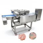 600 type chicken breast horizontal slicer, SUS304 industrial meat slicer white background