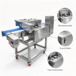 Consistent boneless meat slices processed by 600 model slicing machine