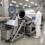 PLC touch screen control panel of meat vacuum tumbling machine