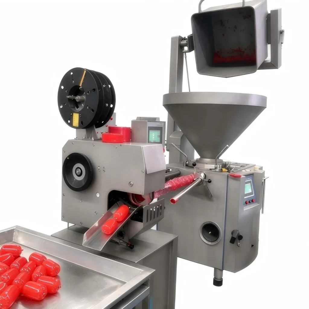 2.BG-6000 industrial sausage vacuum stuffer, SUS304 stainless steel sausage filling machine