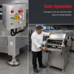 Flaked frozen meat processed by BG-700 meat block flaker