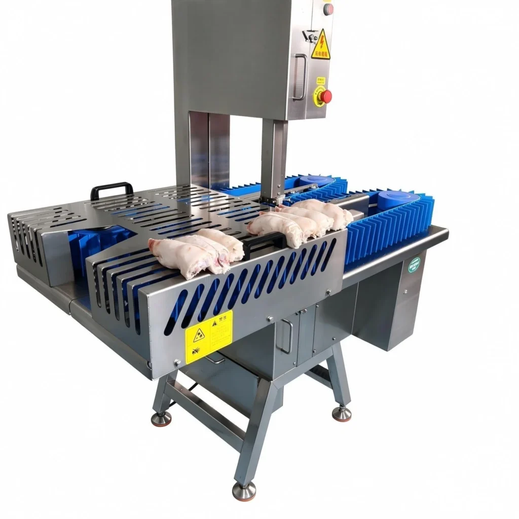 BG-370 pork feet splitting machine, SUS304 stainless steel trotter cutting machine for meat plant